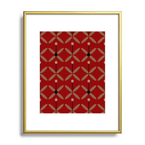Mirimo Bella Red Metal Framed Art Print