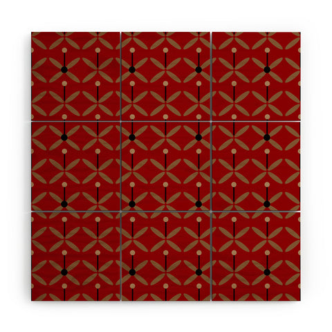 Mirimo Bella Red Wood Wall Mural