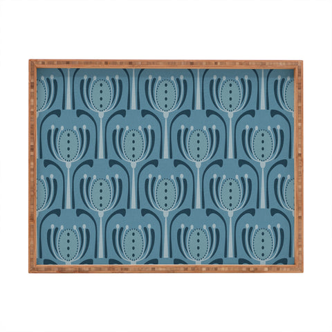 Mirimo Blue Tulips Rectangular Tray