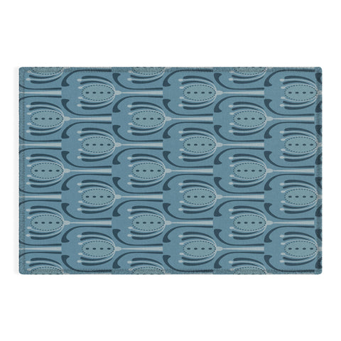 Mirimo Blue Tulips Outdoor Rug