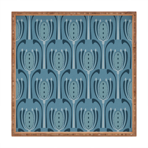 Mirimo Blue Tulips Square Tray