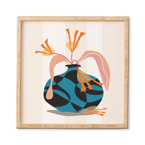 Mirimo Blue Vase Framed Wall Art