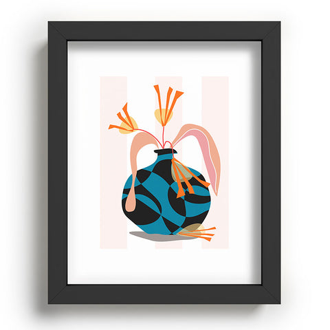 Mirimo Blue Vase Recessed Framing Rectangle