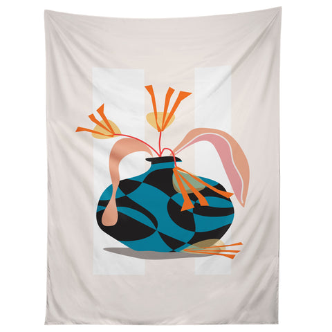 Mirimo Blue Vase Tapestry