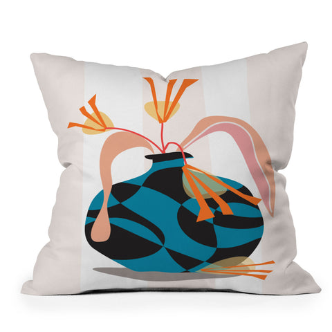 Mirimo Blue Vase Throw Pillow