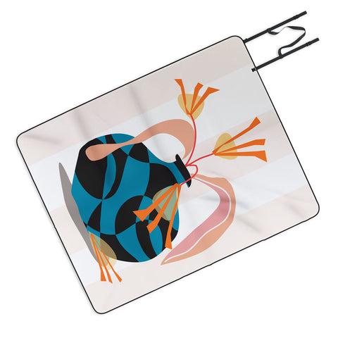 Mirimo Blue Vase Picnic Blanket