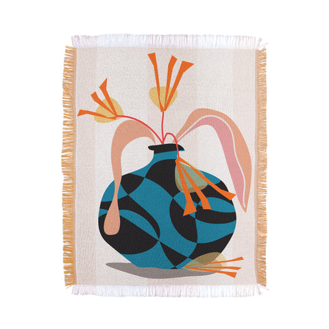 Mirimo Blue Vase Throw Blanket