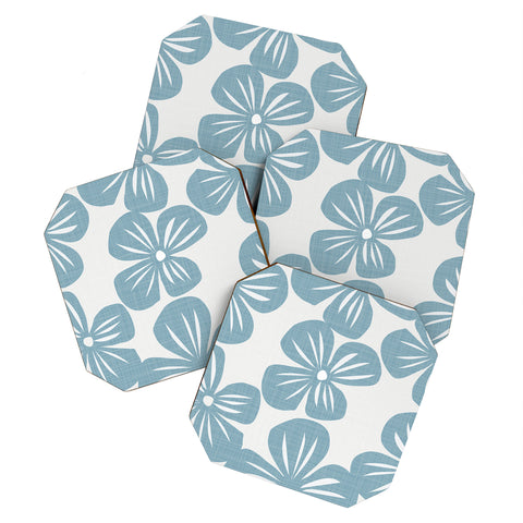Mirimo Bluette Giant Blooms Coaster Set