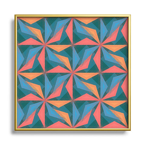 Mirimo Bogutu Sunset Square Metal Framed Art Print