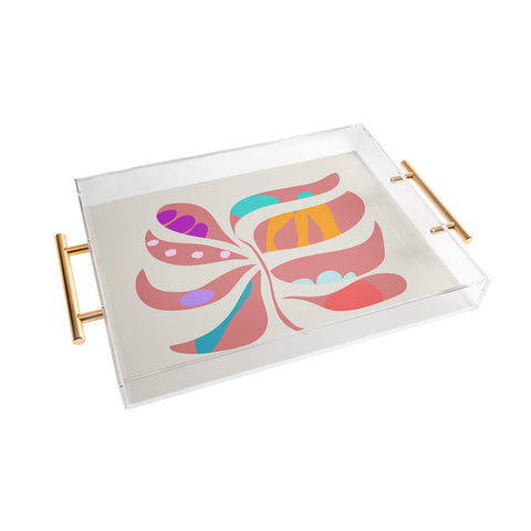 Mirimo Boho Leaf Acrylic Tray