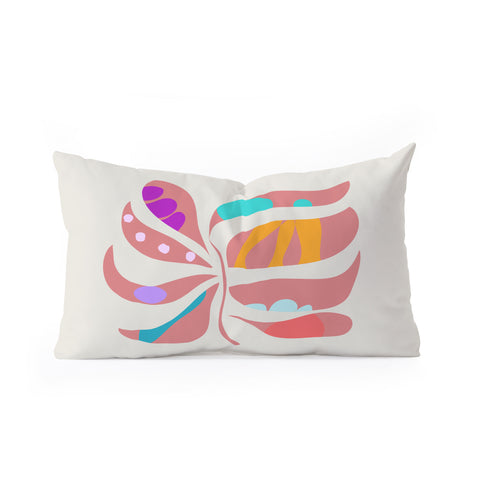 Mirimo Boho Leaf Oblong Throw Pillow