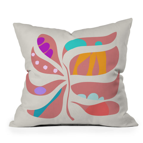 Mirimo Boho Leaf Outdoor Throw Pillow