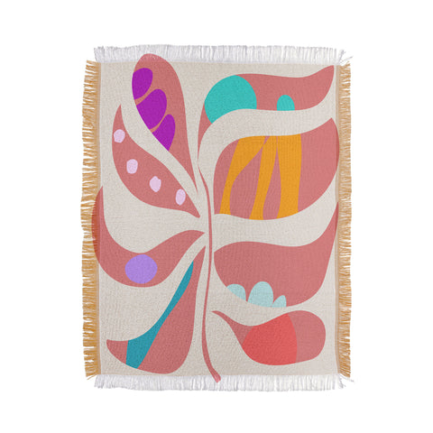 Mirimo Boho Leaf Throw Blanket