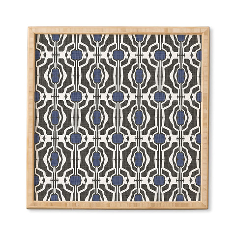 Mirimo Boke Black and Indigo Framed Wall Art
