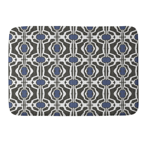 Mirimo Boke Black and Indigo Memory Foam Bath Mat
