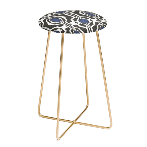 Mirimo Boke Black and Indigo Counter Stool