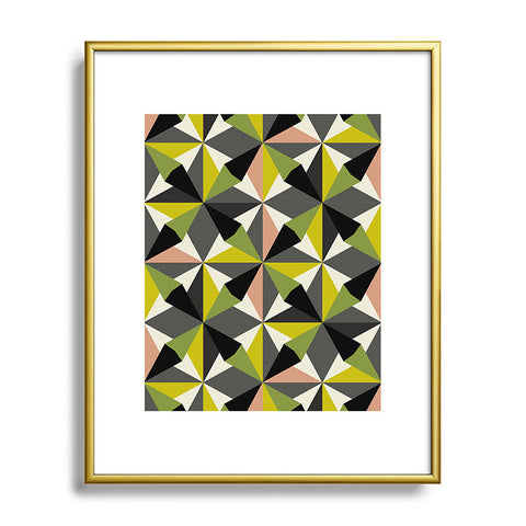 Mirimo Bosa Green Metal Framed Art Print