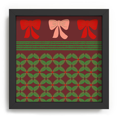 Mirimo Bows and Christmas Greens Recessed Framing Square