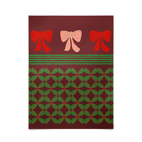 Mirimo Bows and Christmas Greens Poster