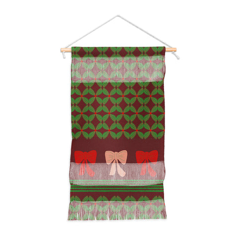 Mirimo Bows and Christmas Greens Wall Hanging Portrait