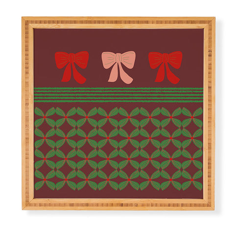 Mirimo Bows and Christmas Greens Framed Wall Art