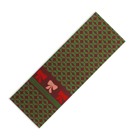 Mirimo Bows and Christmas Greens Yoga Mat