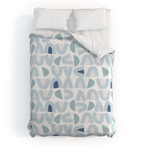 Mirimo Bowy Blue Pattern Duvet Cover