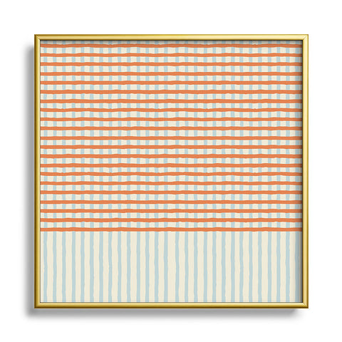 Mirimo Buktu Light Square Metal Framed Art Print