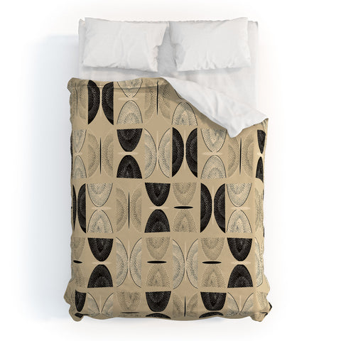 Mirimo Butterflies Abstract Beige Duvet Cover