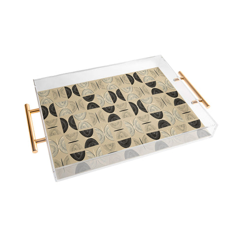 Mirimo Butterflies Abstract Beige Acrylic Tray