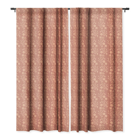 Mirimo Chinois Peach 2 Blackout Window Curtain