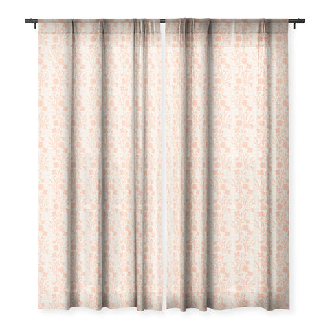 Mirimo Chinois Peach Sheer Window Curtain