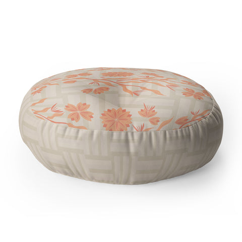 Mirimo Chinois Peach Floor Pillow Round