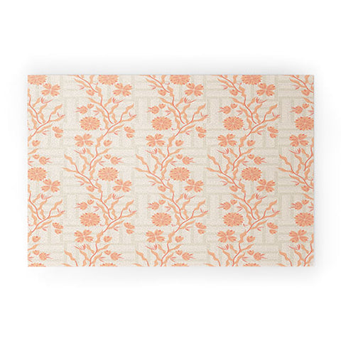 Mirimo Chinois Peach Welcome Mat