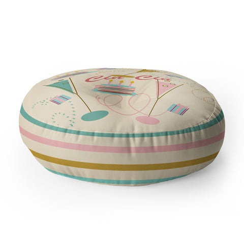 Mirimo Cin Cin Happy Party Floor Pillow Round