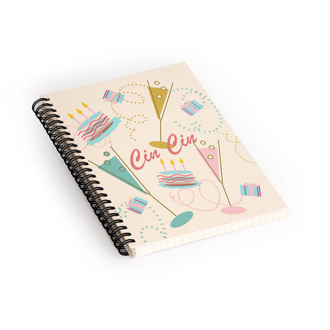 Mirimo Cin Cin Happy Party Spiral Notebook