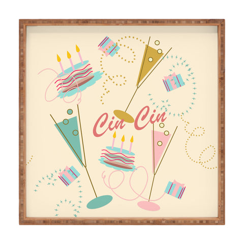 Mirimo Cin Cin Happy Party Square Tray