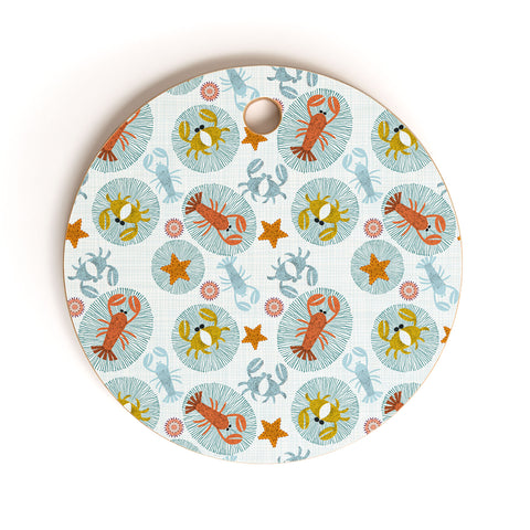 Mirimo Crabs and Lobsters Cutting Board Round