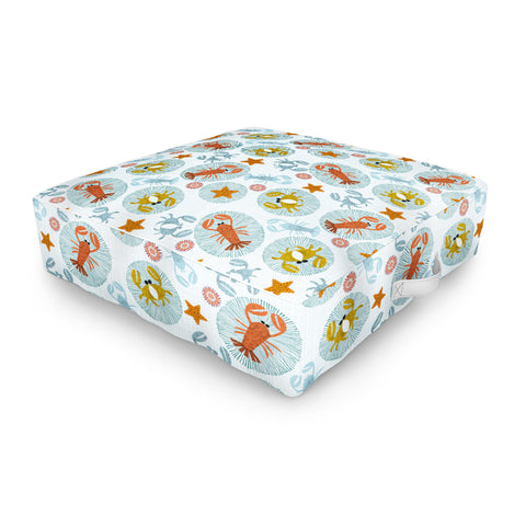 Mirimo Crabs and Lobsters Outdoor Floor Cushion