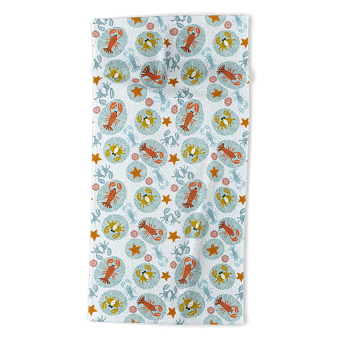 Mirimo Crabs and Lobsters Beach Towel
