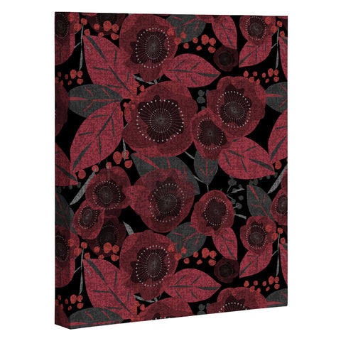 Mirimo Dark Red Romance Art Canvas