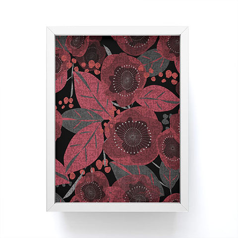 Mirimo Dark Red Romance Framed Mini Art Print