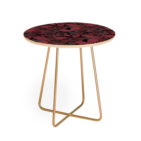 Mirimo Dark Red Romance Round Side Table