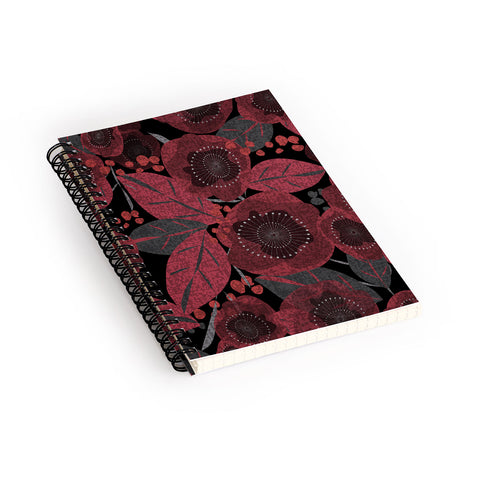 Mirimo Dark Red Romance Spiral Notebook