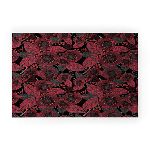 Mirimo Dark Red Romance Welcome Mat