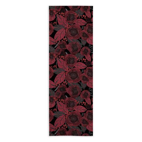 Mirimo Dark Red Romance Yoga Towel