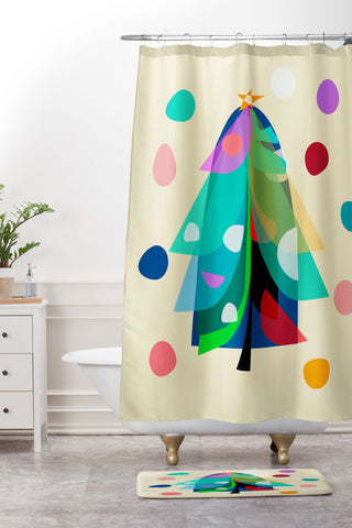 Mirimo Decorated Tree Shower Curtain And Mat