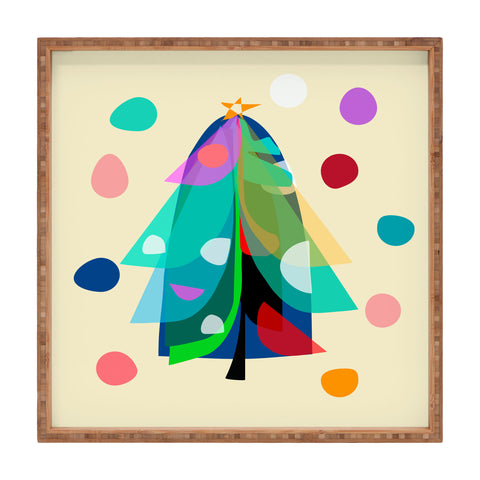 Mirimo Decorated Tree Square Tray