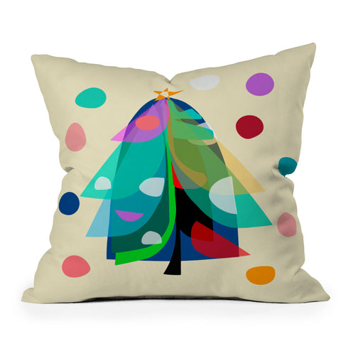 Mirimo Decorated Tree Outdoor Throw Pillow