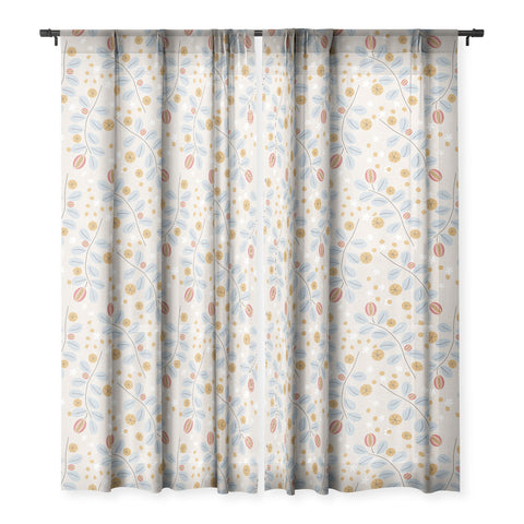 Mirimo Delicata Floral Sheer Window Curtain
